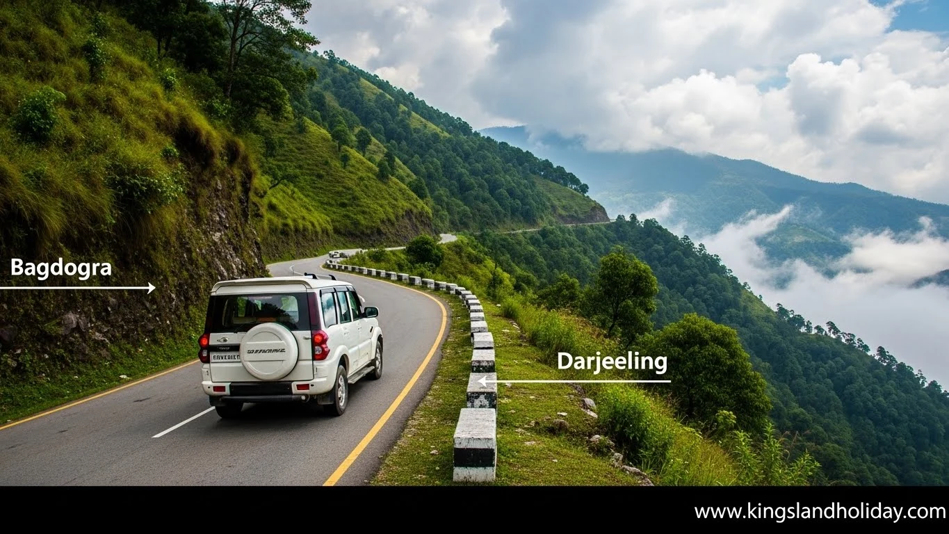 Bagdogra to Darjeeling by road